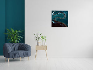 Liquid Horizon 2025 Acrylic painting by Edelgard Schroer