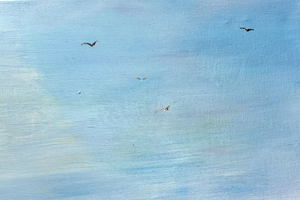 Sailing Silence (2025) Acrylic painting by Edelgard Schroer