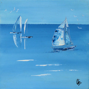 Ocean Breeze (2025) Acrylic painting by Edelgard Schroer