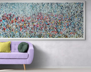 Wild Poppy Meadow Original Painting by Lesley Blackburn