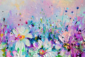 Wildflower Meadow Painting Woodland Daisies