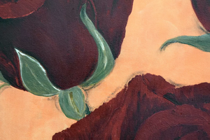 Crimson Grace (2025) Acrylic painting by Edelgard Schroer