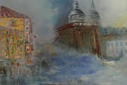 The Grand Canal Venice Original Oil Painting by Lesley Blackburn