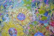 Van Gogh Sunflowers Mixed Media Painting by Lesley Blackburn