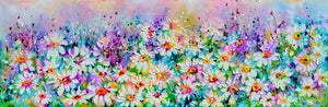 Wildflower Meadow Painting Woodland Daisies