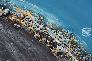 Liquid Horizon 2025 Acrylic painting by Edelgard Schroer