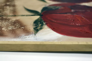 Abstract Roses (2025) Acrylic painting by Edelgard Schroer