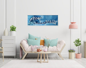 Azure Flow 2025 Acrylic painting by Edelgard Schroer