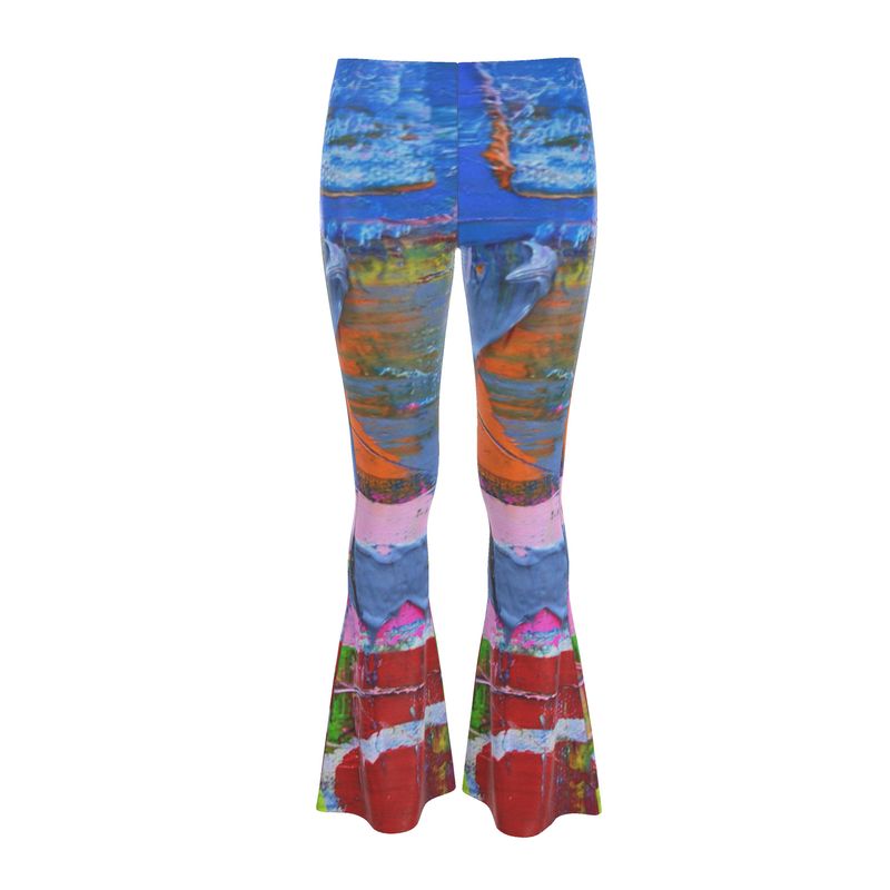 High Waisted Flared Leggings