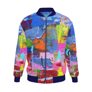 Mens Reversible Silk Bomber Jacket