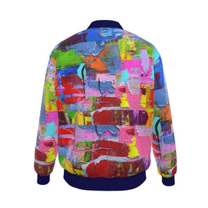 Mens Reversible Silk Bomber Jacket