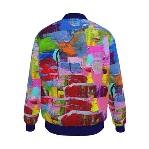 Mens Reversible Silk Bomber Jacket