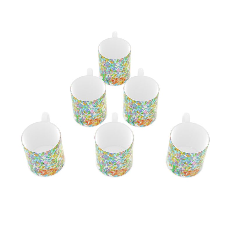 Bone China Mug 6 Pack with branding