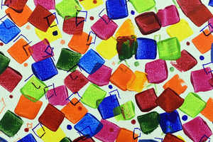 Dancing Pixels 2025 Acrylic Painting by Edelgard Schroer