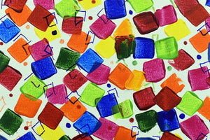 Dancing Pixels 2025 Acrylic Painting by Edelgard Schroer