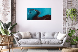 Twilight River 2025 Acrylic Painting by Edelgard Schroer