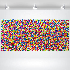 Dancing Pixels 2025 Acrylic Painting by Edelgard Schroer