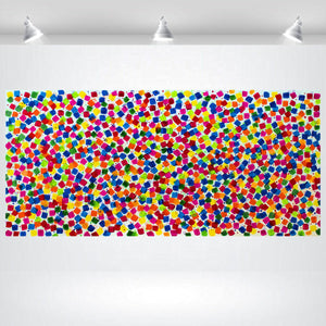 Dancing Pixels 2025 Acrylic Painting by Edelgard Schroer