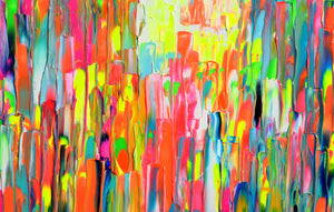 Gypsy Girl in Paris III Abstract Textured Art