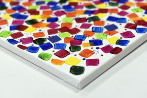 Dancing Pixels 2025 Acrylic Painting by Edelgard Schroer