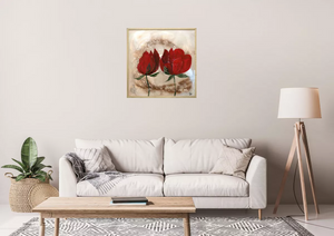 Abstract Roses (2025) Acrylic painting by Edelgard Schroer