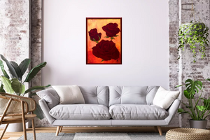 Crimson Grace (2025) Acrylic painting by Edelgard Schroer