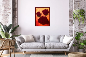 Crimson Grace (2025) Acrylic painting by Edelgard Schroer