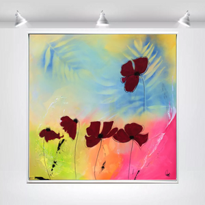 Scarlet Breeze (2025) Acrylic painting by Edelgard Schroer