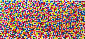 Dancing Pixels 2025 Acrylic Painting by Edelgard Schroer