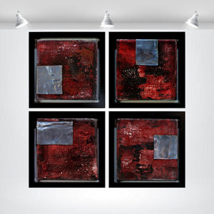 Metallic Echoes (2025) Acrylic painting by Edelgard Schroer