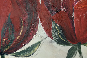 Abstract Roses (2025) Acrylic painting by Edelgard Schroer