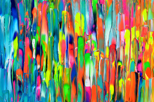 Gypsy Girl in Paris III Abstract Textured Art