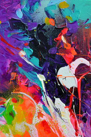 Sea Shell in the Wind Small Abstract Painting