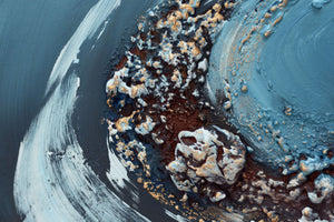 Liquid Horizon 2025 Acrylic painting by Edelgard Schroer