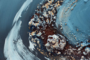 Liquid Horizon 2025 Acrylic painting by Edelgard Schroer