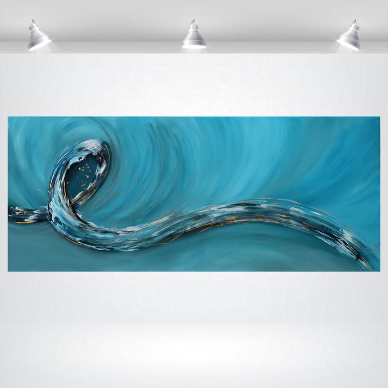 Ocean Loop (2025) Acrylic painting by Edelgard Schroer