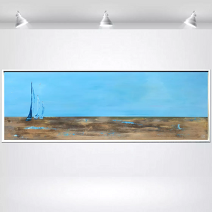 Sailing Silence (2025) Acrylic painting by Edelgard Schroer