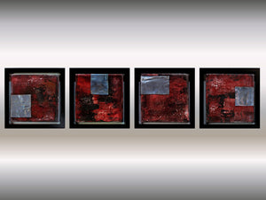 Metallic Echoes (2025) Acrylic painting by Edelgard Schroer