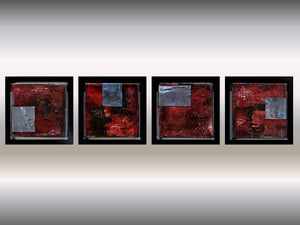 Metallic Echoes (2025) Acrylic painting by Edelgard Schroer