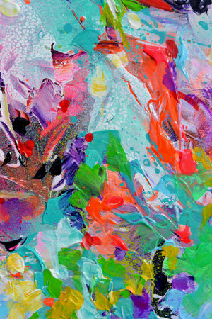 Sea Shell in the Wind Small Abstract Painting