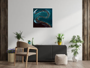 Liquid Horizon 2025 Acrylic painting by Edelgard Schroer