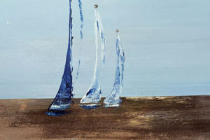 Sailing Silence (2025) Acrylic painting by Edelgard Schroer