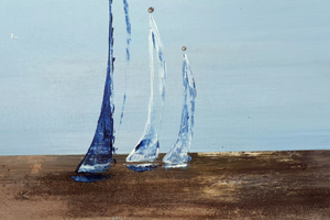 Sailing Silence (2025) Acrylic painting by Edelgard Schroer