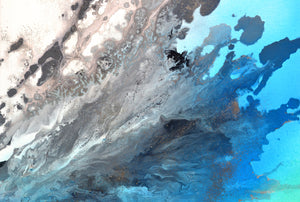 Astral Love 30 Large Textured Monochrome Abstract