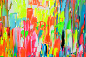 Gypsy Girl in Paris III Abstract Textured Art