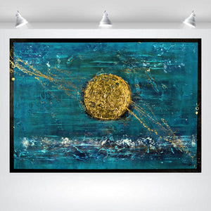 Solar Gold 2025 Acrylic Painting by Edelgard Schroer