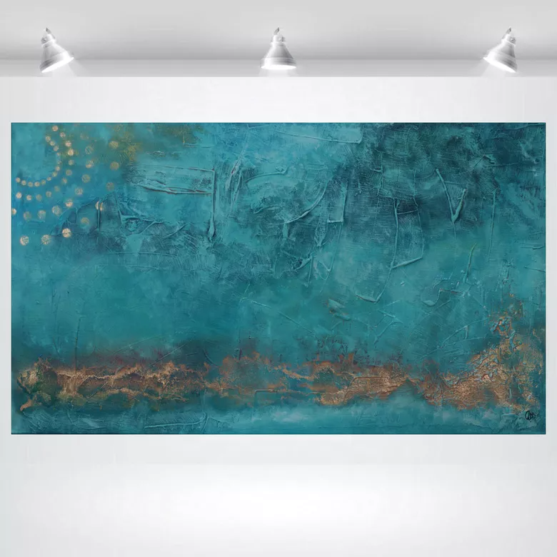 Sun Traces (2025) Acrylic painting by Edelgard Schroer