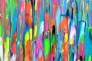 Gypsy Girl in Paris III Abstract Textured Art