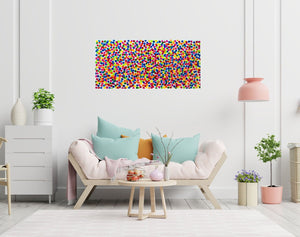 Dancing Pixels 2025 Acrylic Painting by Edelgard Schroer