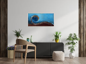 Flow of Time (2025) Acrylic painting by Edelgard Schroer